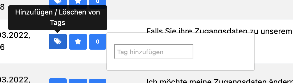 Das Hinzufügen eines Tags zu einer Aussage