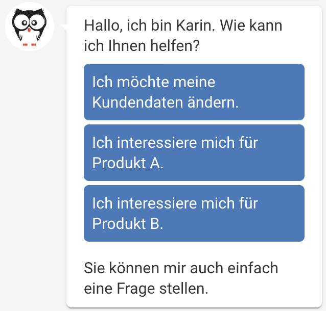 Ein Begrüßungsdialogplan